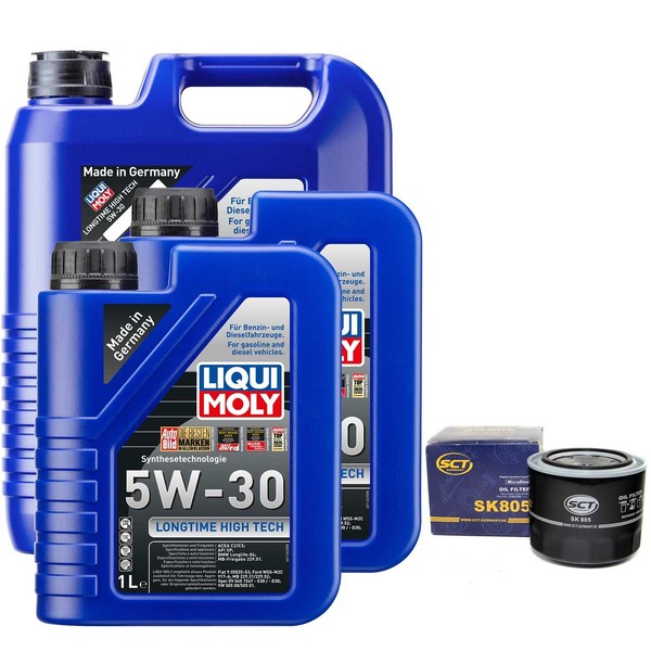 MotoröL Set 5W-30 Liqui Moly 7 Liter + ÖLfilter FüR Toyota Avensis Corolla 2.0-image