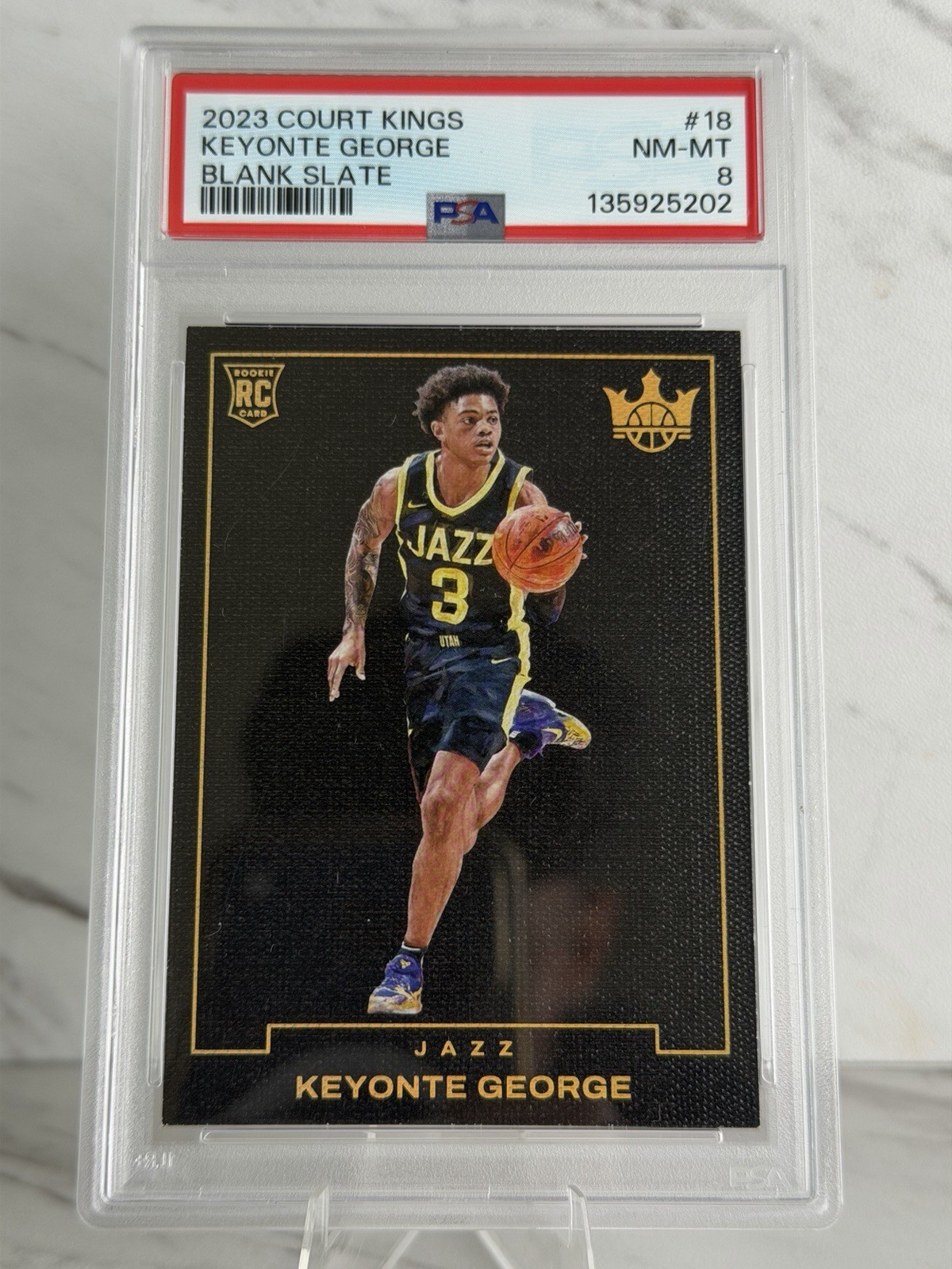2023 Court Kings Keyonte George #18 Blank Slate Utah Jazz (RC)