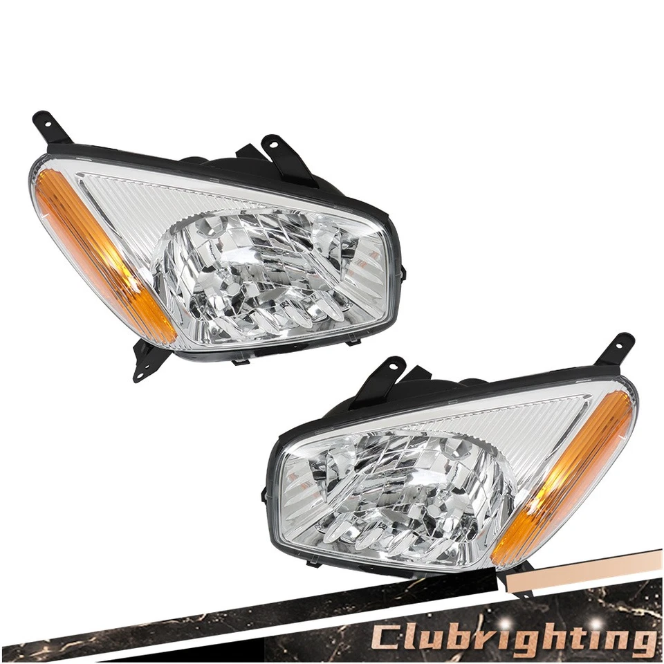 For Toyota RAV4 2001 2002 03 Left&Right SIde Chrome Headlights Assembly Halogen Foto 2 de 4