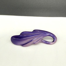 Vintage French Hair Accessory Clip Purple Ombre Plastic Signed France READ