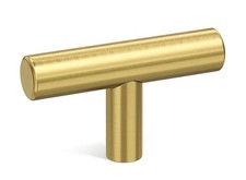 goldenwarm 10 Pack Gold Cabinet Knobs Brushed 10 Pack, Brushed Brass