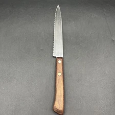 Flint Stainless Arrowhead Waverly Edge Serrated Carving Knife  Double Rivet USA