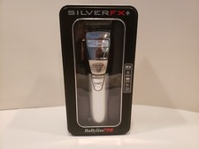 BaBylissPro SilverFx All Metal Lithium Clipper 8 Comb Attachments 3 Hr Runtime