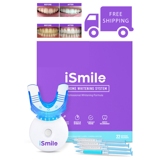 Ismile Teeth Whitening Kit LED Light 35 Carbamide Peroxide 3 3Ml Gel