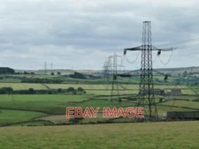 PHOTO  PYLONS MARCHING ACROSS A SMALL VALLEY SEEN FROM OLD ALLEN LANE AT DEAN LA