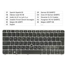 Laptop Keyboard For HP Elitebook 725 G3 G4, 820 G3 G4, 828 G3 HPM14N3 Backlit/No