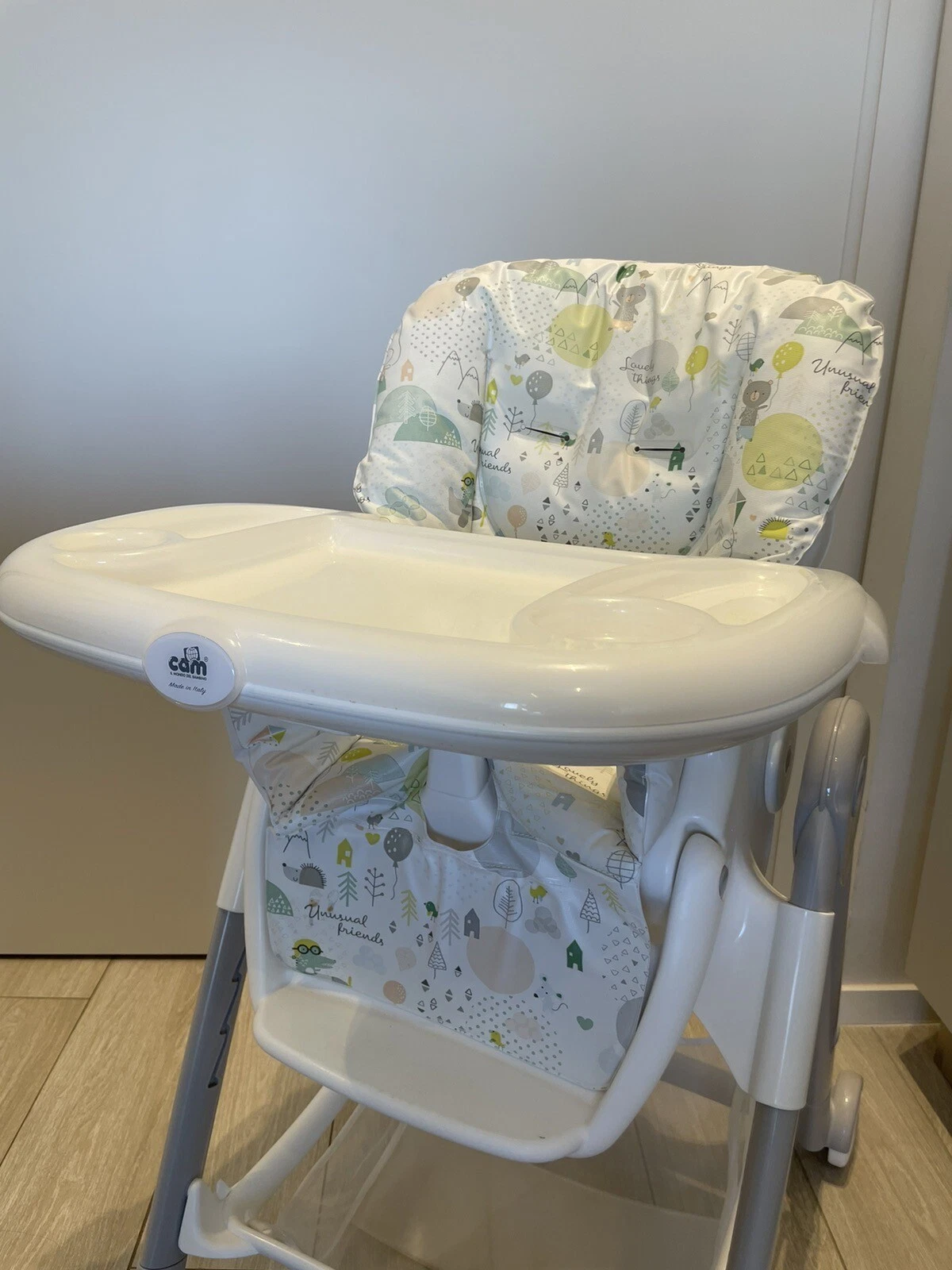 Baby baby girl CHAMPION CAM Teddy high chair col. grey GREAT CONDITION!!