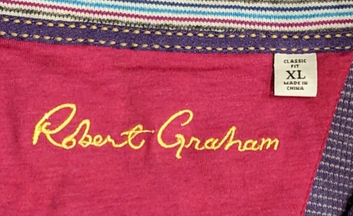 Men's Robert Graham 1/4 Zip Pullover Classic-Fit Gray - XL - Picture 3 of 5