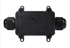 Outdoor IP68 Waterproof Junction Box 2-Way 6-11mm Wire Range Cable Connector USA