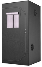 Tenda da Coltivazione 60x60x140 cm Idroponica da Interno Piccola Grow Box Argento Mylar