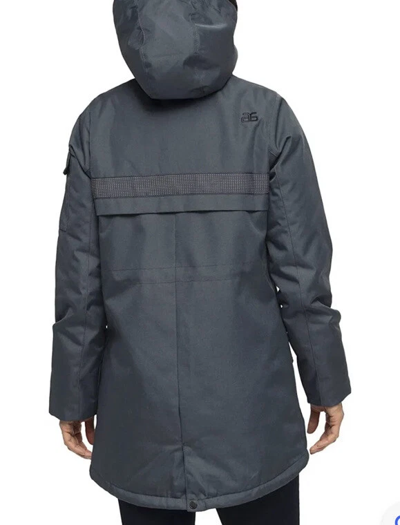 Arctix 女式级联绝缘冬季夹克外套灰色可拆卸连帽 L 码 — 第 3/4 张图片