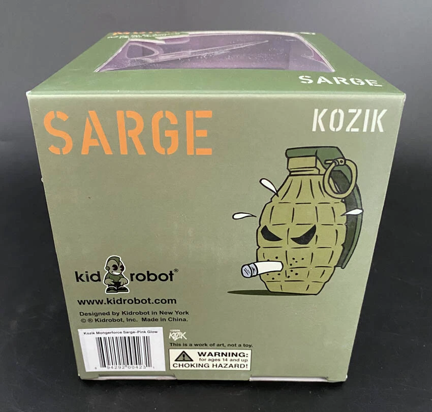 Frank Kozik FIRMADO Kidrobot 2009 5" Pink Sarge Big Mongers granada AUTOGRAFIADA Foto 4 de 4