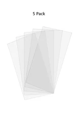 5" x 8" Painting Sheet Clear Acrylic Tiles Pack of 5 Plastic Plexiglass Lucite 