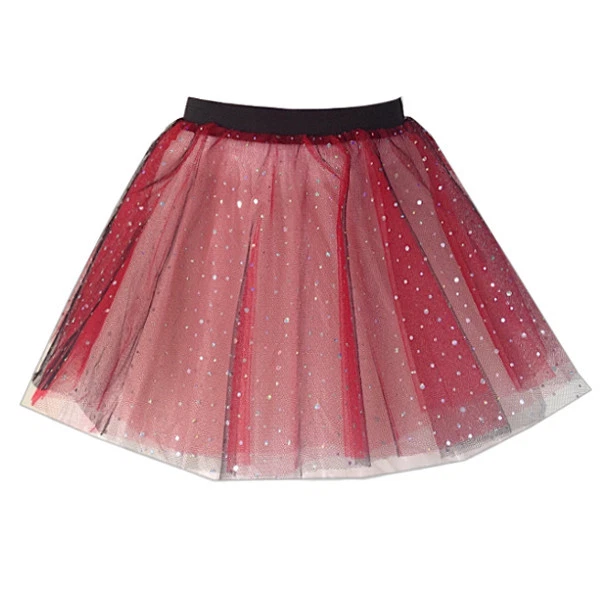 HALLOWEEN SPARKLE TUTU Damas VESTIDO DE FANTASÍA DISFRAZ TU-TU 12 PULGADAS Negro Brillante Foto 3 de 4