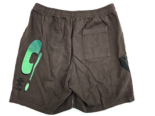 Travis Scott Cactus Jack CJ CC Shorts Men's Brown (CJJ6-BS16) Size Large - Picture 8 of 8