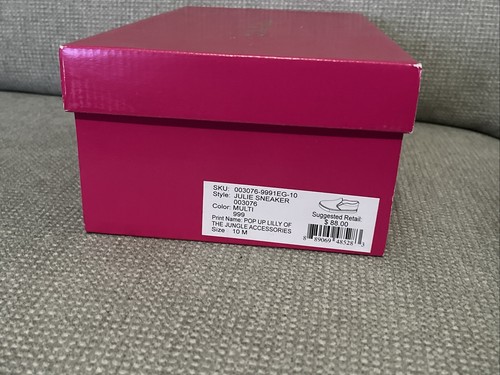 LILLY PULITZER Julie Sneakers Canvas Slipper Pop-Up Lilly Of Jungle Größe 10 gebraucht, in einwandfreiem Zustand - Bild 7 von 9