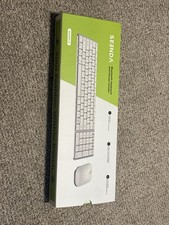 SEENDA Bluetooth Keyboard  Mouse Combo for Mac SKM64-2 Rechargeable White