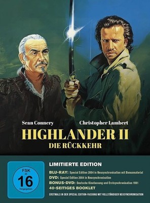 Highlander II - Mediabook | Blu-ray | englisch, deutsch