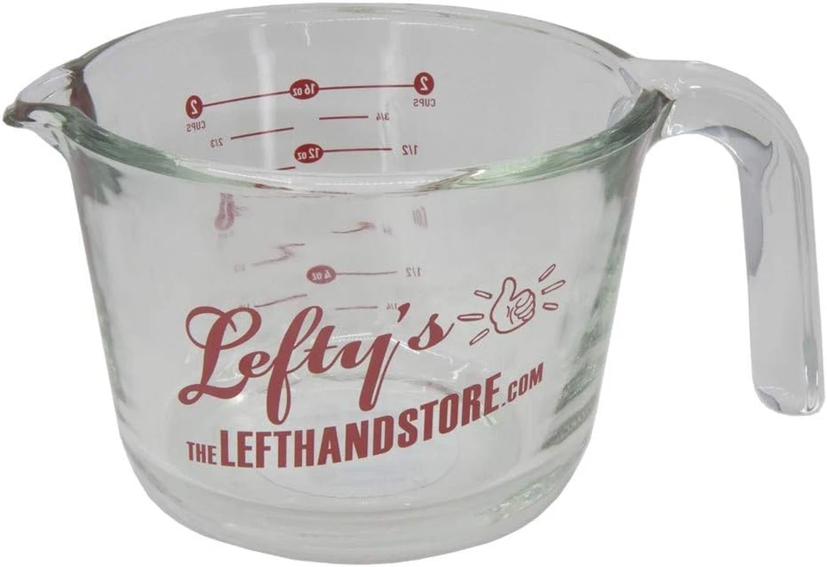 Lefty'S Left-Handed 2-Cup Glass Measuring Cup