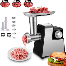 110V Electric Commercial Meat Grinder Heavy Duty Sausage Maker Mincer Stuffer