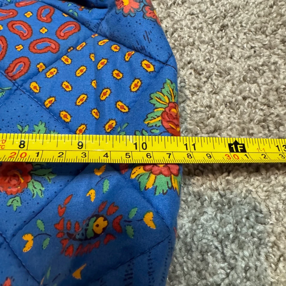 Bolso de Hombro Pierre Deux Vintage Azul Cartera Bolso Floral Cierre con Cremallera Boho Y2K Foto 3 de 4