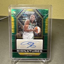 2023 WNBA Prizm Basketball TINA CHARLES /25 Green Pulsar Auto #SG-TCH STORM