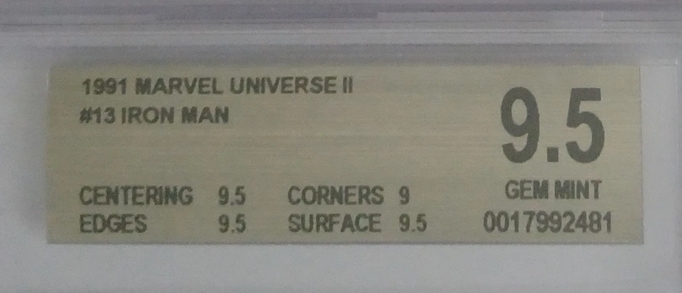 1991 Marvel Universe - Iron Man #13 - BGS 9.5 Gem Mint - Image 3 of 3