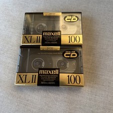 Lot of 2 Maxell XLII 100 High Bias Blank Cassette Tapes Type II Sealed NOS