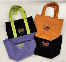 Trader Joe's Mini Tote Bag Canvas Halloween Fall Limited Edition Set of 4