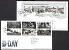GB - 2019 D-Day 75th Anniversary Set + MS on 2 x First Day Cover
