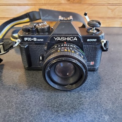 Yashica FX-3 Super 2000 35mm SLR Film Camera Body With Unknown Lens Kyocera 