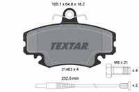 1X Textar 2146304 Bremsbelagsatz Scheibenbremse FüR Renault Peugeot Dacia Lada A