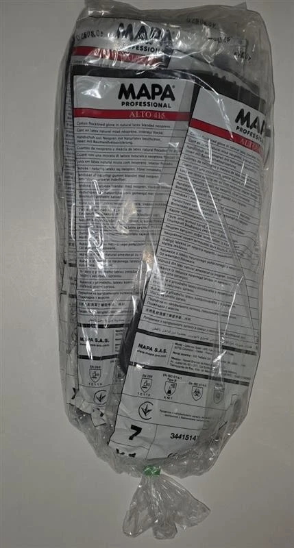 10 Paar Mapa MAPA Professional Alto 415 Chemikalienschutz-Handschuhe Gr. 7 - Bild 4 von 4