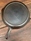 Griswold Cast Iron #10 Slant Erie Logo Skillet