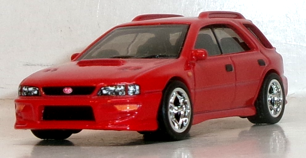 LOOSE 2026 HOT WHEELS 1:64 RED 1999 SUBARU IMPREZA WHEEL SWAP REAL