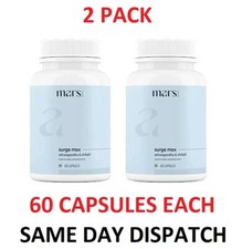  2 Pack Mars by GHC Surge Max for Men Sexual Wellness,ED  Stamina Dietary Caps