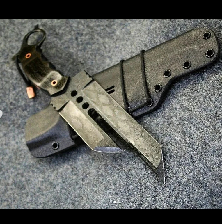 integrity implements Naja Gen3 in 5160 with bogwood custom etched handmade knife - Image 2 of 3