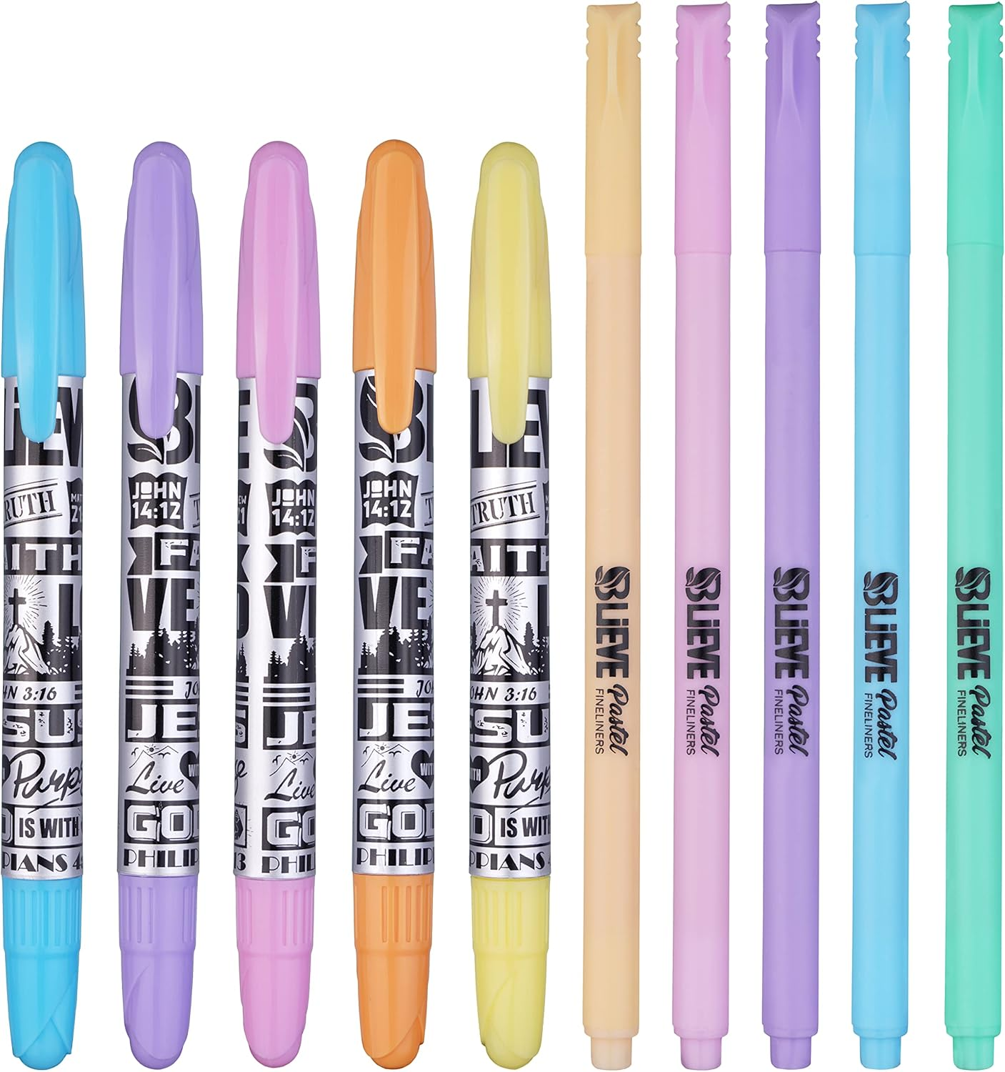 - Aesthetic Highlighters and Gel Pens with Soft and Tip, Bible Highlighters and-image