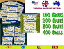 50/100/200/400 Classic Scent Closet Freshener Balls Sealed Storage Packs