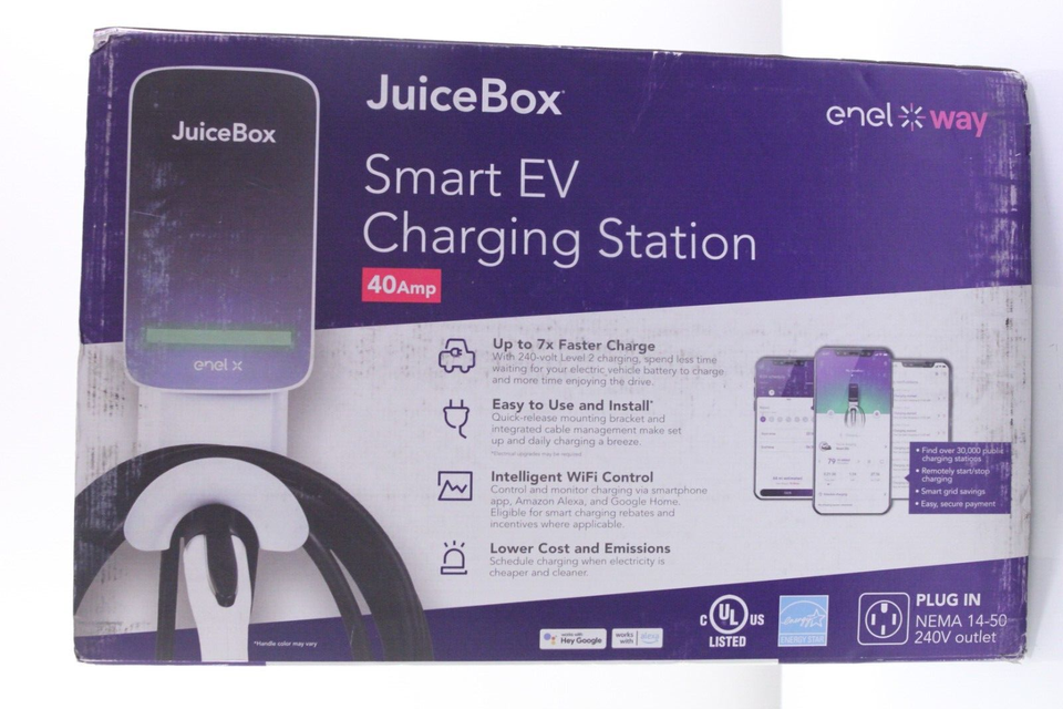 JuiceBox 40 (EV) Charging Station 40 Amp Enel X (New in box) eBay