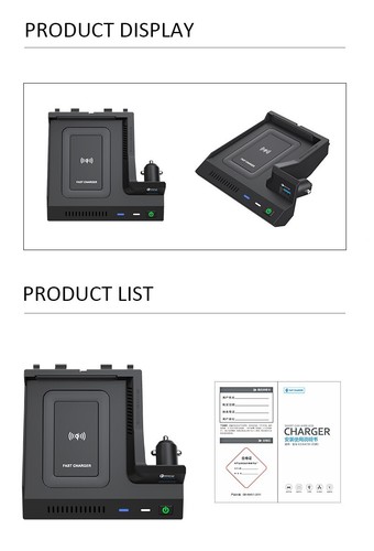 wireless charger for Benz W205 C43 C63 AMG GLC43 GLC63 X253 C/GLC USB Charge - 第 8/9 張圖片