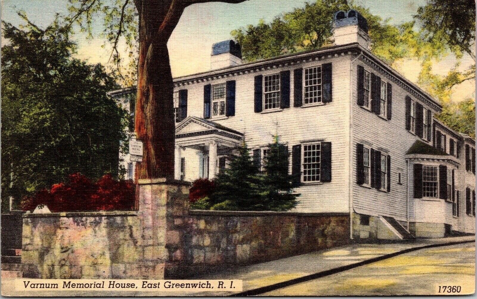 Historic Varnum Memorial House East Greenwich Rhode Island Postcard eBay