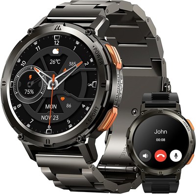 Smart Watches for Men, 60 Days Long Battery Life, 50M Waterproof, AI Voice Assis