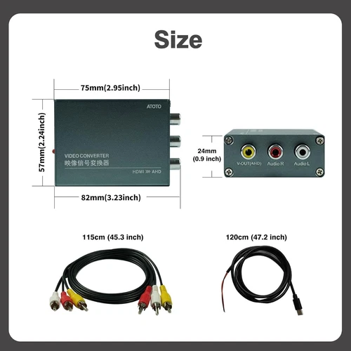 ATOTO Videoausgangsadapter HDMI zu AHD Videokonverter für alle ATOTO Autoradios - Bild 7 von 7