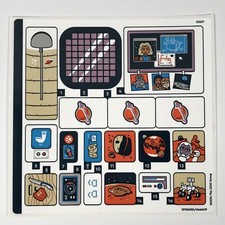 LEGO STICKER SHEET 42605 Mars Space Base And Rocket Friends Decals Stickers