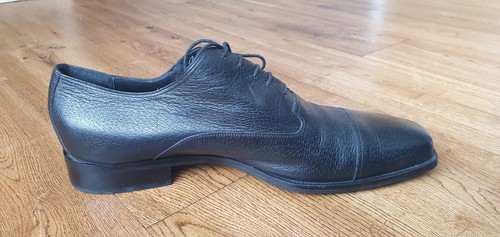 Gucci men's black leather oxford shoes size EU 45, UK 11 - Picture 14 of 23