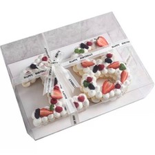 Number cake box 2 digit cake box 52x38x10cm cake board included