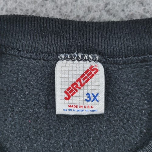 Vintage Wolf Moon Graphic Sweatshirt 3XL Black 80s USA Graphic JERZEES Sweater - Picture 10 of 24