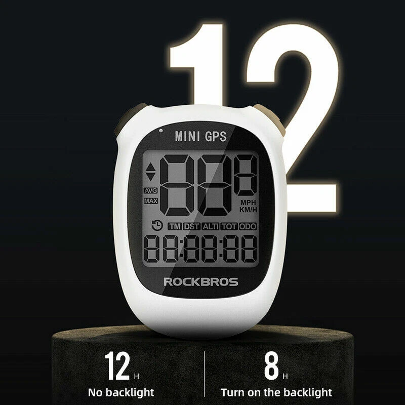 ROCKBROS Bicycle Computer Wireless Bike GPS Cycling Computer Display Backlight - Image 4 of 4