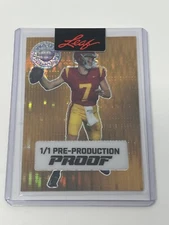 2024 Leaf Pro Set Platinum Pre-Production Proof MILLER MOSS Football 1/1